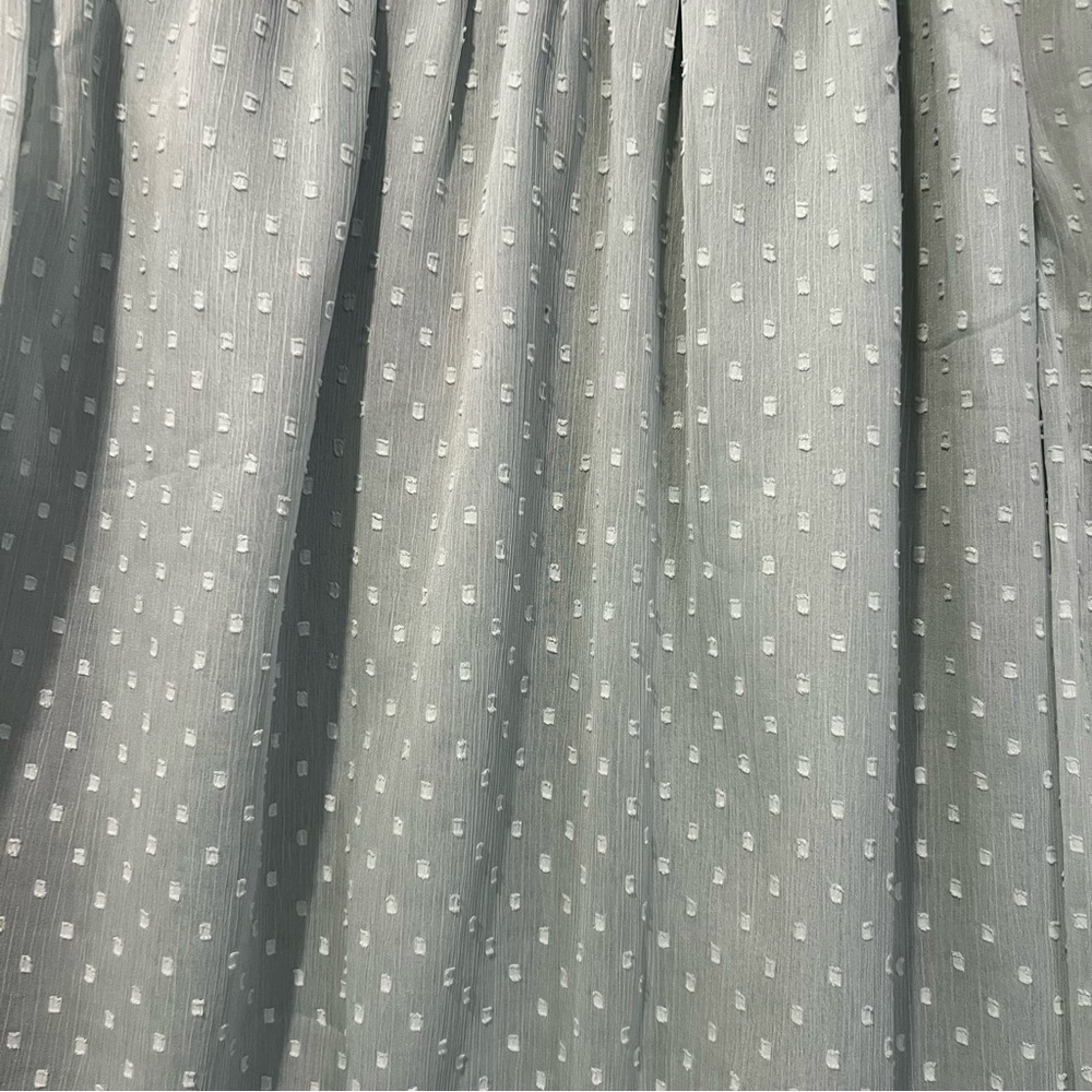 Loft Mint Green Smocked Neck Swiss Dot Romantic Top size small - Picture 5 of 12